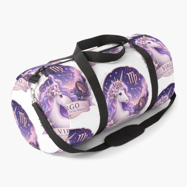 Item preview, Virgo Unicorn Galaxy Floral Practical Kind Zodiac Art designed and sold by Zodiac Celestial Art.
