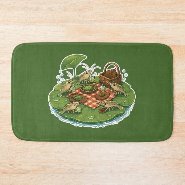 Item preview, Shrimp Picnic Cute Freshwater Aquarium Friends designed and sold by SimplePoDesign.