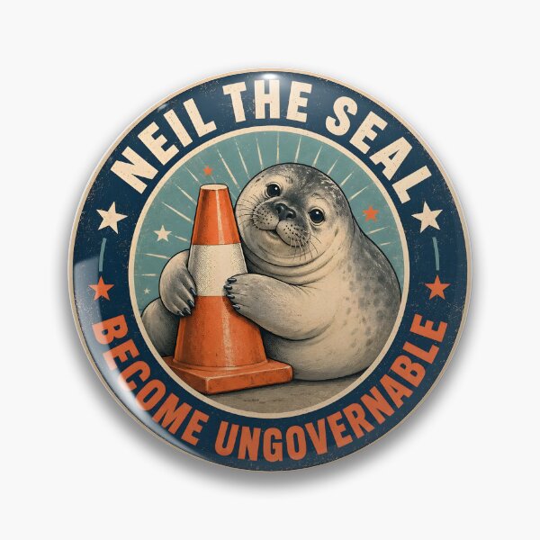 Item preview, Neil The Seal Funny Elephant Seal Meme Become Ungovernable designed and sold by OMITTEROMINOUS.