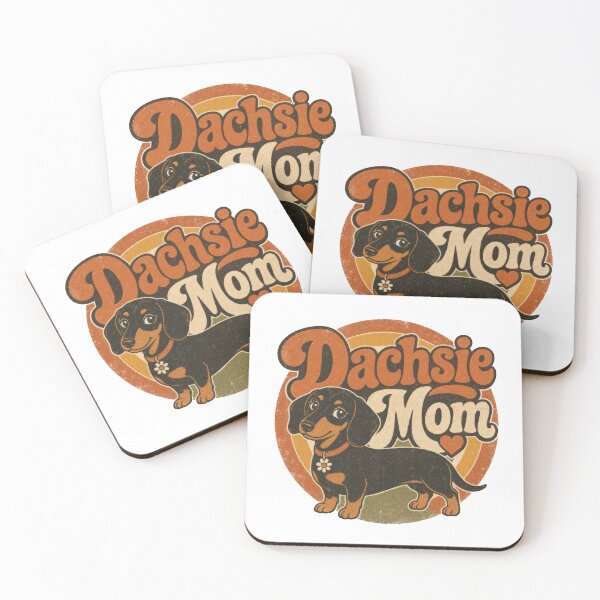 Item preview, Dachsie Mom Funny Dachshund pet sausage dog puppy vintage design for Dachshund owners and wiener dog lovers  designed and sold by LD ART.
