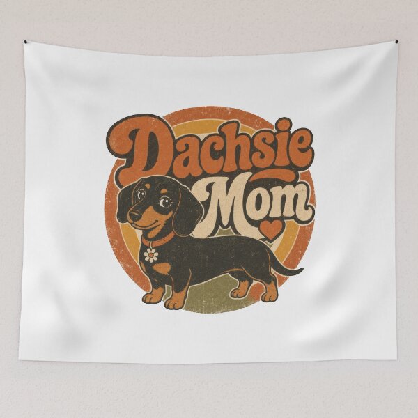 Item preview, Dachsie Mom Funny Dachshund pet sausage dog puppy vintage design for Dachshund owners and wiener dog lovers  designed and sold by LD ART.