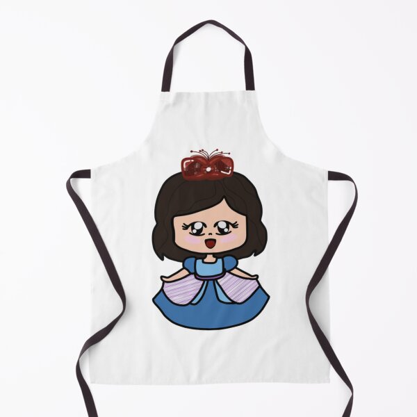 Item preview, Princess Cute Chibi Anime Royal Blue Gown Illustration designed and sold by TheTouchArt.