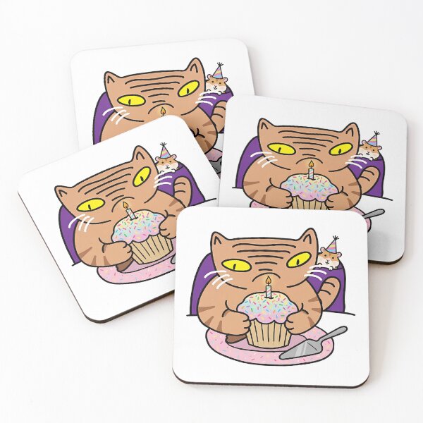 Item preview, Birthday Cat  designed and sold by Moodymews.