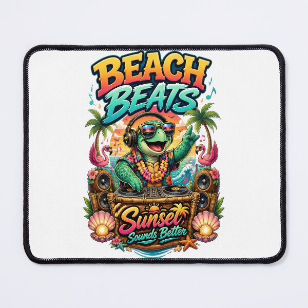 Item preview, Beach Beats Turtle DJ Sunset designed and sold by Sovereign Supply Co..