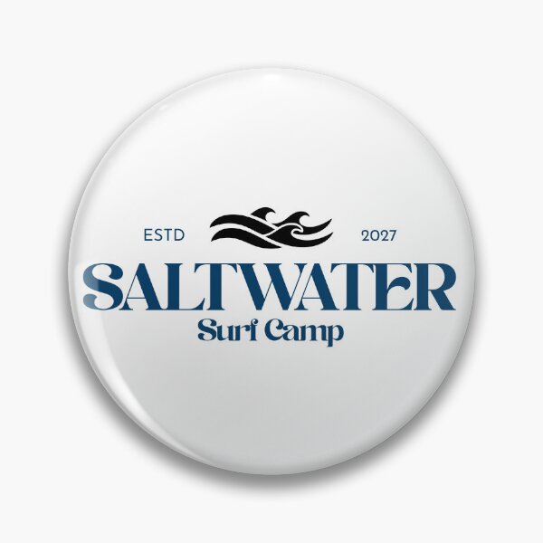 Item preview, Saltwater Surf Camp Retro Aesthetic Typography designed and sold by ElBler.