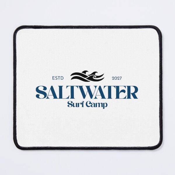 Item preview, Saltwater Surf Camp Retro Aesthetic Typography designed and sold by ElBler.