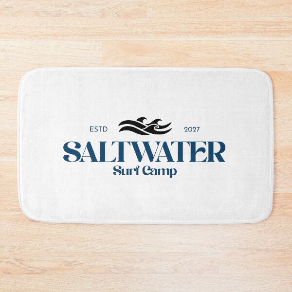 Item preview, Saltwater Surf Camp Retro Aesthetic Typography designed and sold by ElBler.