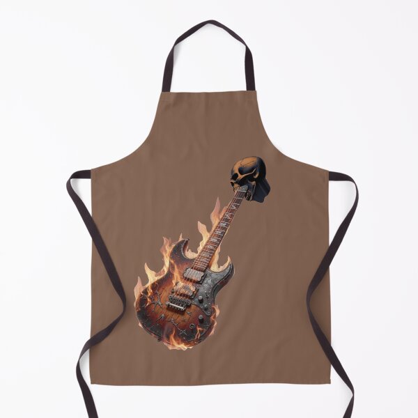 Item preview, Burning E-guitar Ans Skull Starts To Eat The Guitar Neck designed and sold by Segasprojects.