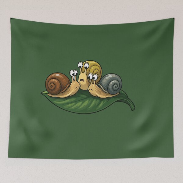 Item preview, Cute Aquarium Snail Meeting Funny Mystery Snail designed and sold by SimplePoDesign.