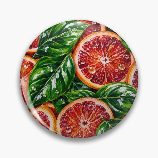 Item preview, Blood Orange Citrus Fruit Pattern Print designed and sold by DjFreeq.