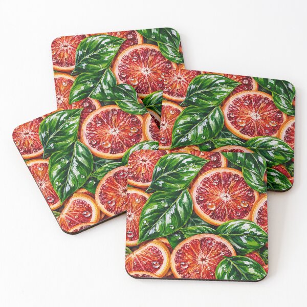 Item preview, Blood Orange Citrus Fruit Pattern Print designed and sold by DjFreeq.