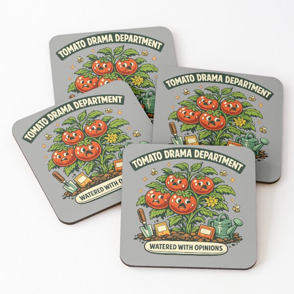 Item preview, Tomato Drama Department Watered With Opinions designed and sold by Concrete Coffee Studio.