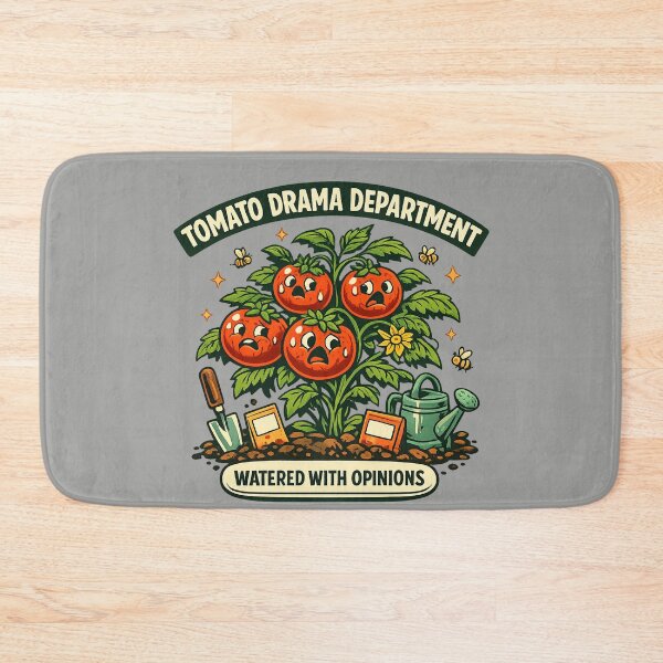 Item preview, Tomato Drama Department Watered With Opinions designed and sold by Concrete Coffee Studio.