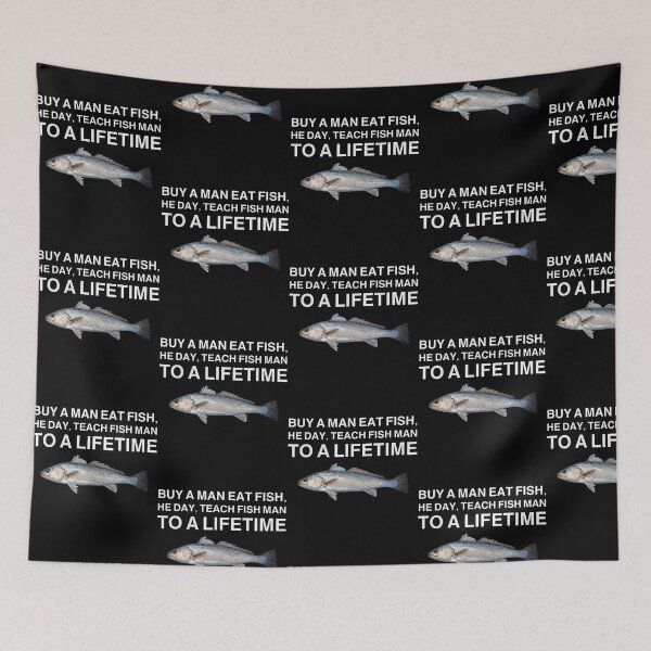 Item preview, Buy A Man Eat Fish - Funny Meme designed and sold by alinejosin.