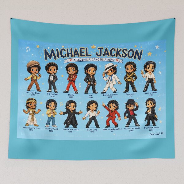 Artikelvorschau, Michael Jackson – Legendäre Outfits Kollektion: Cartoon Edition entworfen und verkauft von LuluLeb.