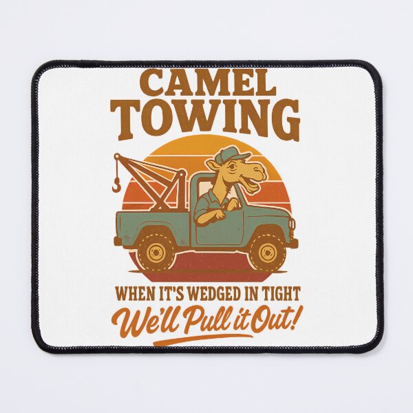 Item preview, Camel Towing Funny Retro Pun Tow Truck Humor Design designed and sold by alinejosin.