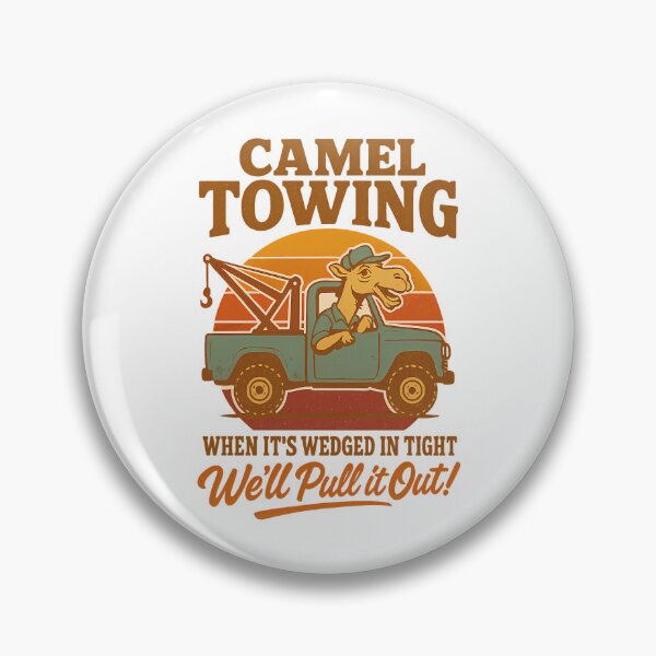 Item preview, Camel Towing  Funny Retro Pun Tow Truck Humor Design designed and sold by alinejosin.