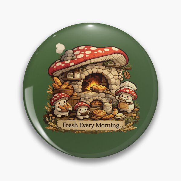 Item preview, Cute Mushroom Bakery Cozy Cottagecore Bread Shop designed and sold by SimplePoDesign.