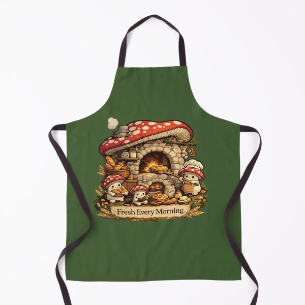 Item preview, Cute Mushroom Bakery Cozy Cottagecore Bread Shop designed and sold by SimplePoDesign.