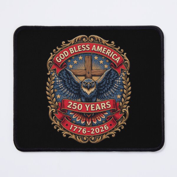 Item preview, God Bless America Eagle Cross 250 Years 1776-2026 Patriotic Semiquincentennial V1 designed and sold by DarylWelsh2024.