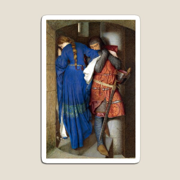 Aperçu de l'œuvre La rencontre dans l'escalier de la tourelle - Frederick William Burton 1864 créée et vendue par forgottenbeauty.