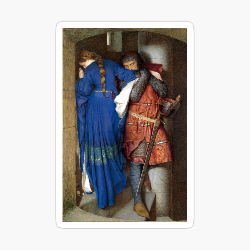 The Meeting on the Turret Stairs - Frederick William Burton 1864 Photographic Print