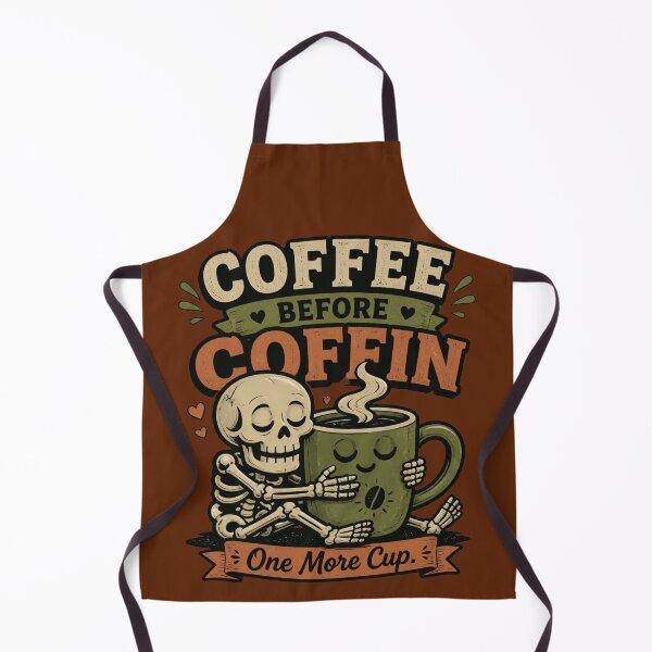 Item preview, Coffee Before Coffin Funny Skeleton Coffee T-Shirt designed and sold by Ecocrushstudio.
