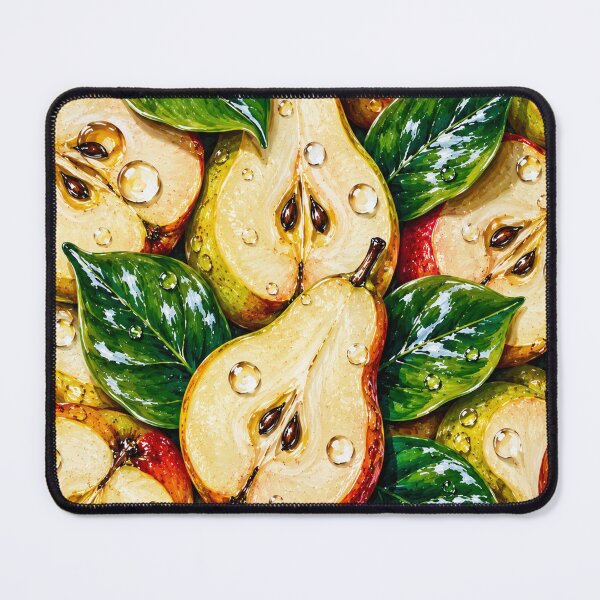 Item preview, Golden Pear Fruit Pattern Autumn Harvest Print designed and sold by DjFreeq.