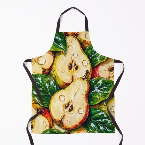 Item preview, Golden Pear Fruit Pattern Autumn Harvest Print designed and sold by DjFreeq.