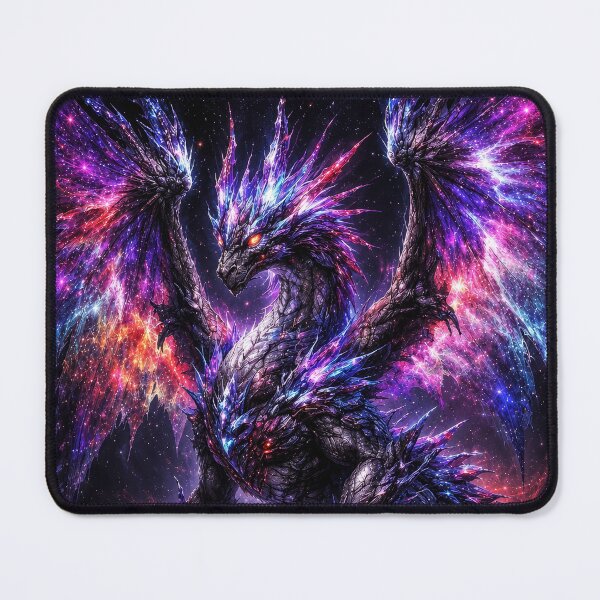 Item preview, Cosmic Galaxy Dragon – Celestial Nebula Fantasy Dragon Art designed and sold by DrakariArt.