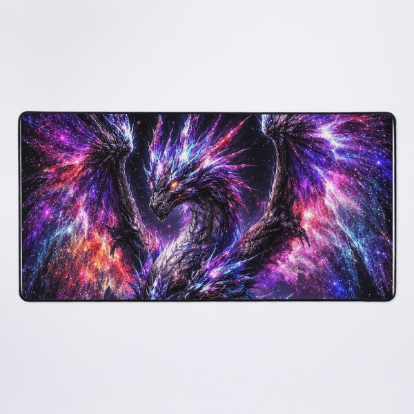 Item preview, Cosmic Galaxy Dragon – Celestial Nebula Fantasy Dragon Art designed and sold by DrakariArt.