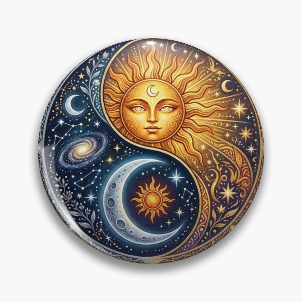 Item preview, Sun Moon Yin Yang Celestial Art designed and sold by PriyankaSonara.