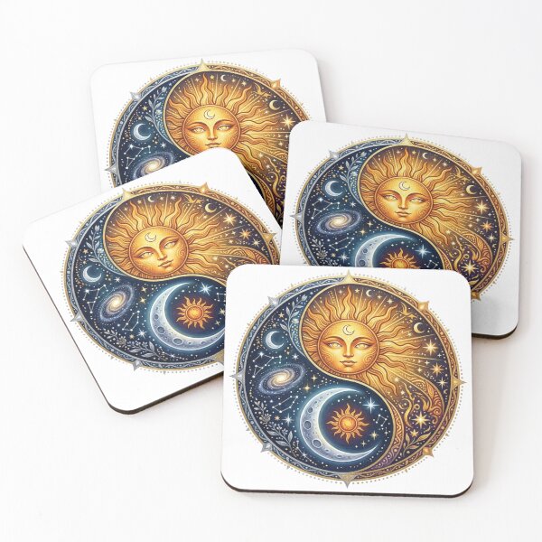 Item preview, Sun Moon Yin Yang Celestial Art designed and sold by PriyankaSonara.