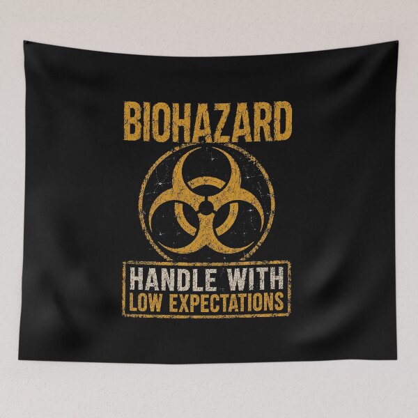 Item preview, SIGNS - Warning Biohazard Handle with low expectations designed and sold by MetusArt.