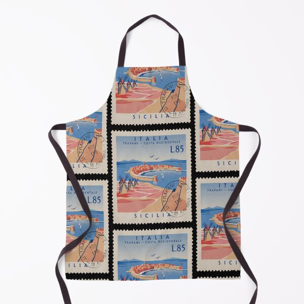 Item preview, Trapani Sicily Western Coast Postage Stamp Travel Sticker designed and sold by stickercuffs.