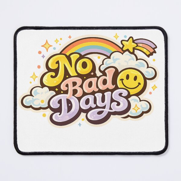 Item preview, No Bad Days | Positive Vibes | Motivational Quote | Inspirational Typography designed and sold by VasiArtLab.