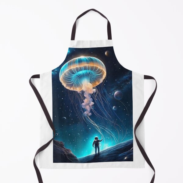 Item preview, Trippy Astronaut Jellyfish Cosmic Space Aquarium Graphic T-Shirt designed and sold by kevincuellar.