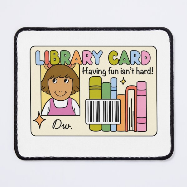Item preview, Library Card Having Fun Isn't Hard Nostalgic Dw designed and sold by CoquetteGoose.