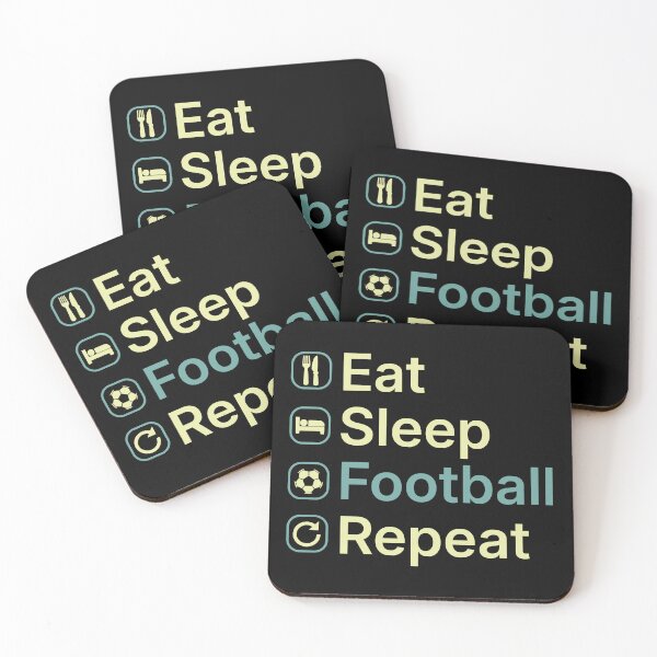 Item preview, Eat Sleep Soccer Repeat Funny Football Fan Gift designed and sold by clickbongski.