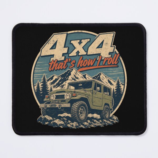 Item preview, 4x4 4wd Offroad Adventure vintage design gift for hikers and nature lovers  designed and sold by LD ART.