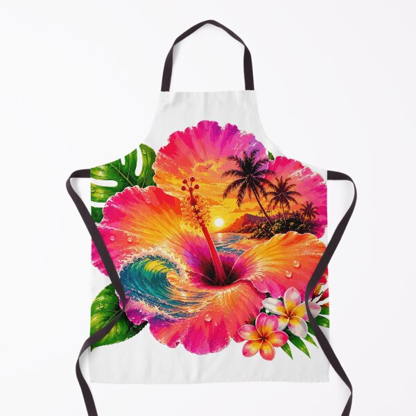 Item preview, Tropical Hibiscus Ocean Sunset designed and sold by JasKei-Designs.