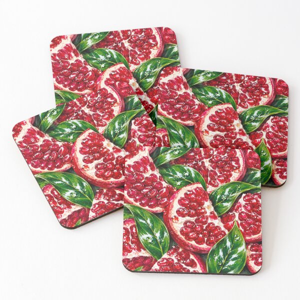 Item preview, Ruby Pomegranate Fruit Pattern Print designed and sold by DjFreeq.