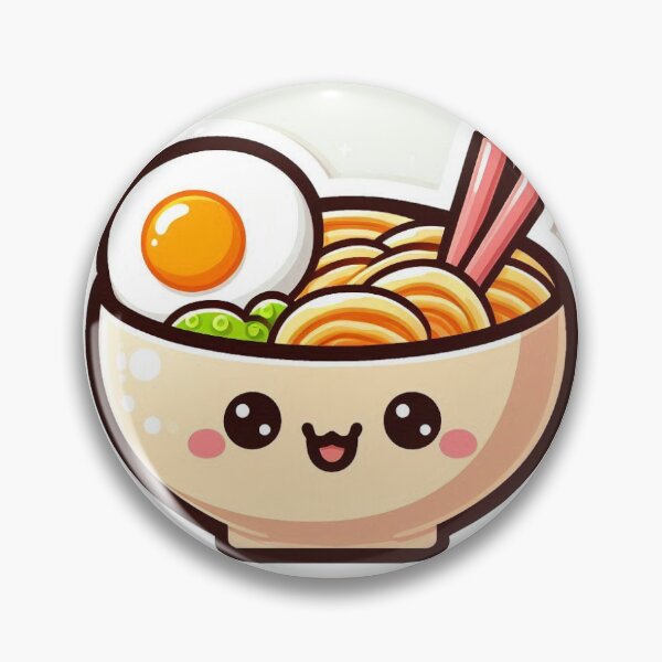 Item preview, Kawaii Ramen Bowl Sticker | Cute Japanese Noodles designed and sold by PastelPawsArt.
