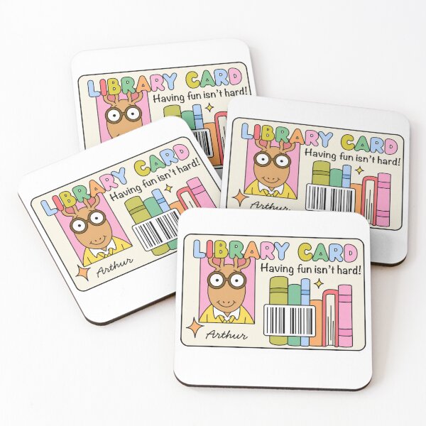 Item preview, Library Card Having Fun Isn't Hard Nostalgic Arthur designed and sold by CoquetteGoose.