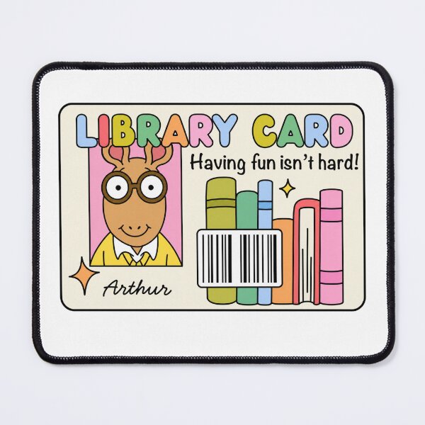 Item preview, Library Card Having Fun Isn't Hard Nostalgic Arthur designed and sold by CoquetteGoose.