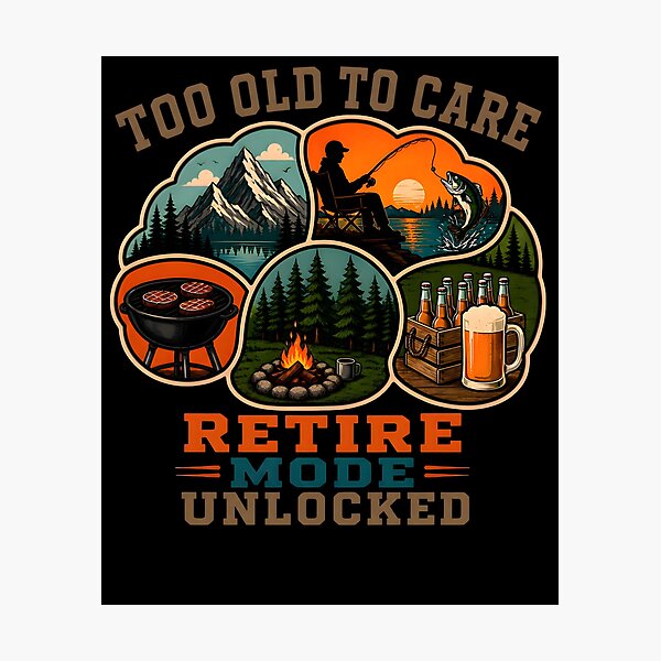 Item preview, Funny Retirement Fishing Camping Gift designed and sold by PixelBlob.