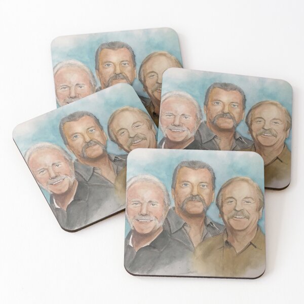Item preview, The Wolfe Tones Watercolour Portrait | Irish Folk Music Art | Watercolor Band Painting designed and sold by ConorKeeganArt.