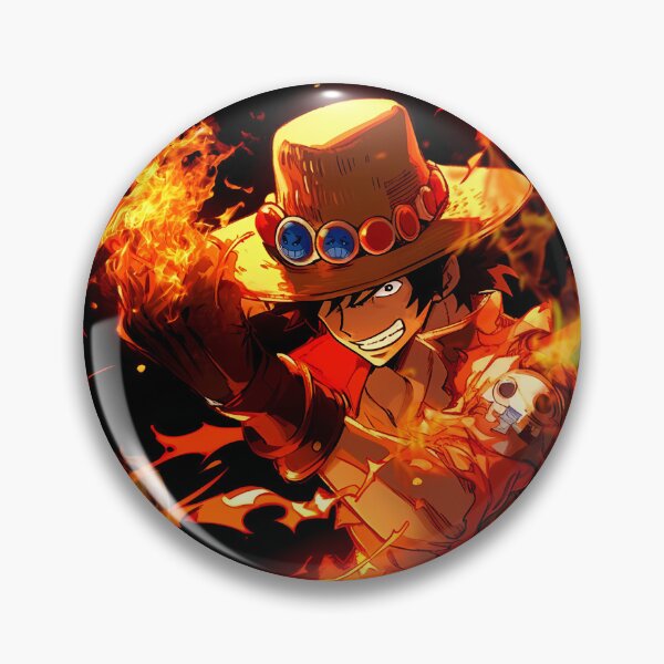 Item preview, Portgas D Ace One Piece Blazing Pirate Anime Aura designed and sold by justnickthings.