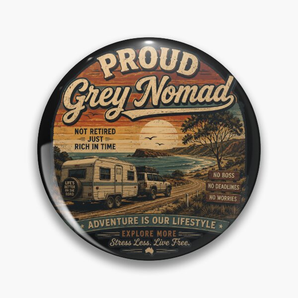 Item preview, Proud Grey Nomad Not Retired Just Rich In Time Funny Australia Retirement designed and sold by Yellowriversss.