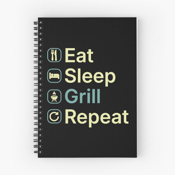 Item preview, Eat Sleep Grill Repeat Funny BBQ Grill Lover Gift designed and sold by clickbongski.